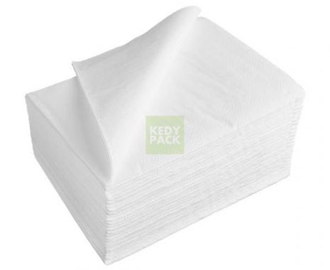 Serviette de table papier blanche 30 x 30 PP NO NAME : le paquet de 200  serviettes à Prix Carrefour