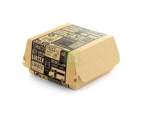 Boîte à Hamburger en carton kraft