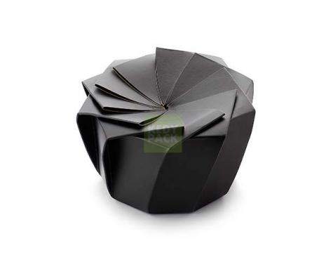 Boite origami fleur noir