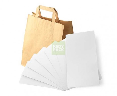 Support carton fond sac papier