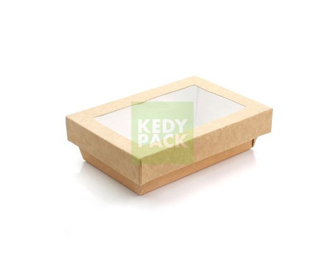 Boîte carton kraft fenêtre