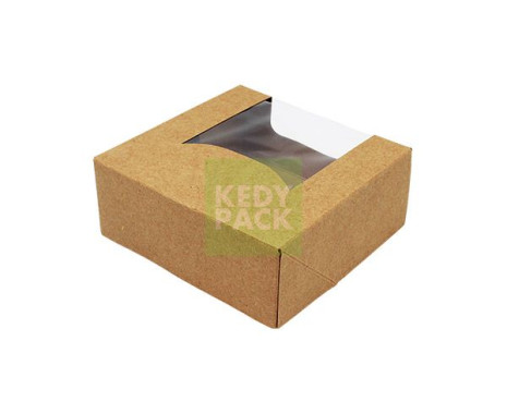 Boite kraft avec fenêtre