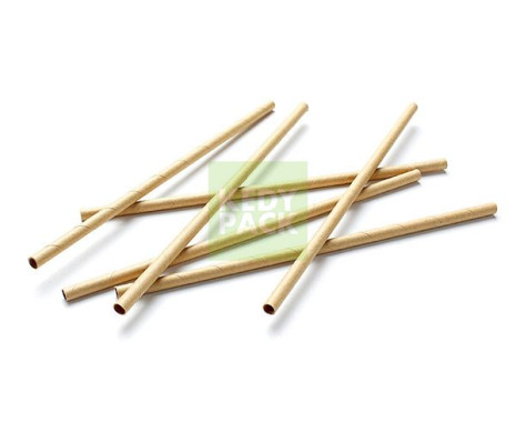 Paille en carton kraft