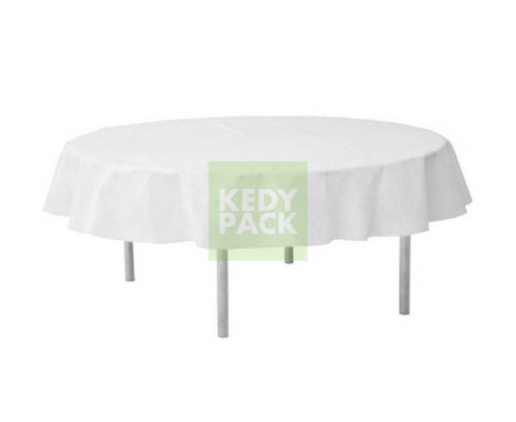 Nappe Ronde Blanche en Papier