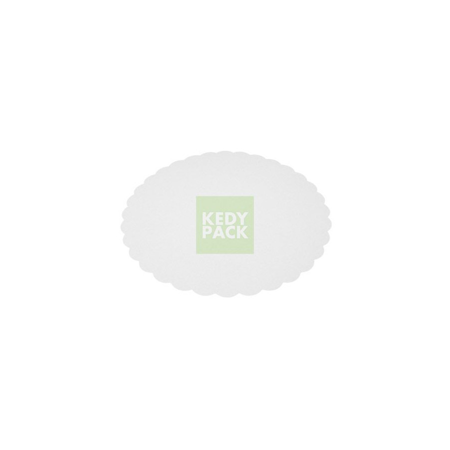 Rond festonne en carton blanc Rond festonne en carton blanc