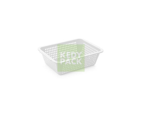 Passoire plastique rectangulaire BLANC