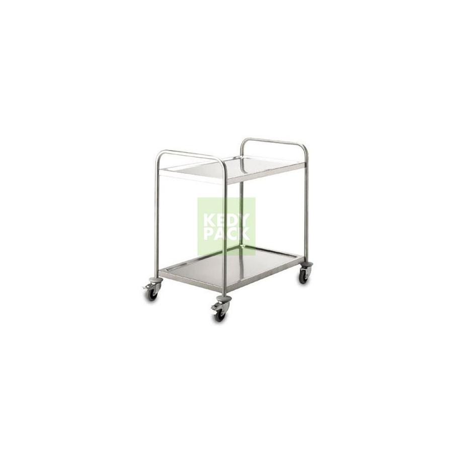 Chariot en inox sur roulette