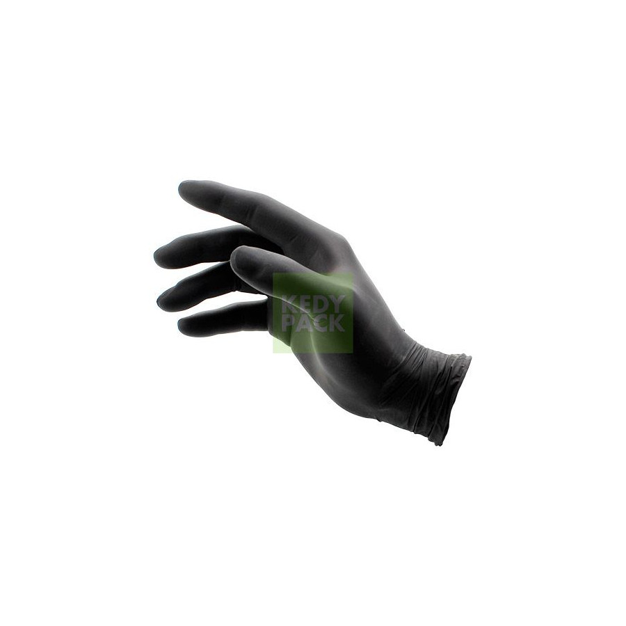 Gants nitrile noirs non poudrés Gants nitrile noirs non poudrés