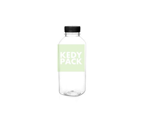 Bouteille vide plastique transparent