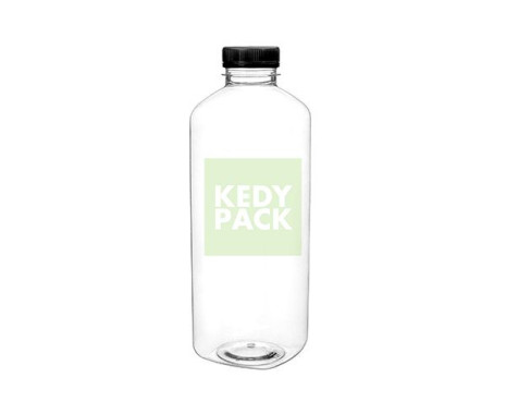 Bouteille vide plastique transparent
