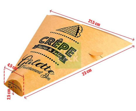 Pochette crêpe kraft avec zips