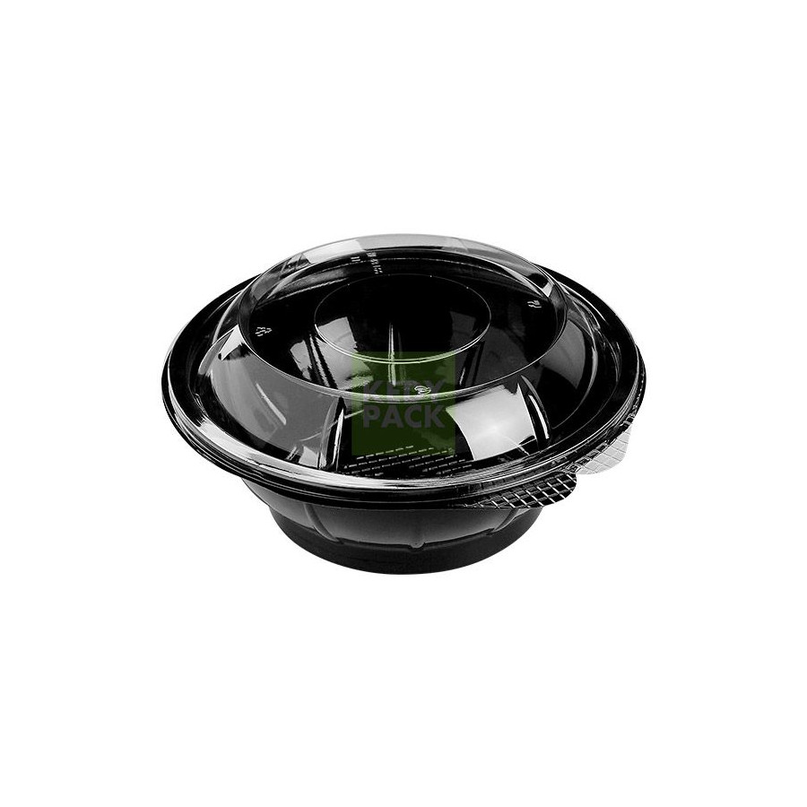 Bol à Salade Noir et Couvercle Bol à Salade Noir et Couvercle