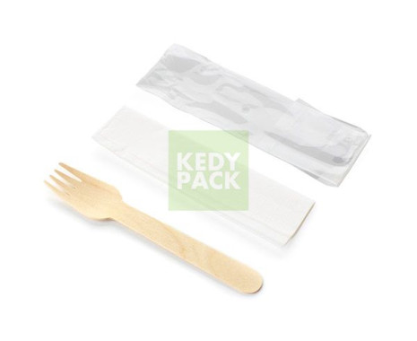 Kit couverts en Bois avec pochette