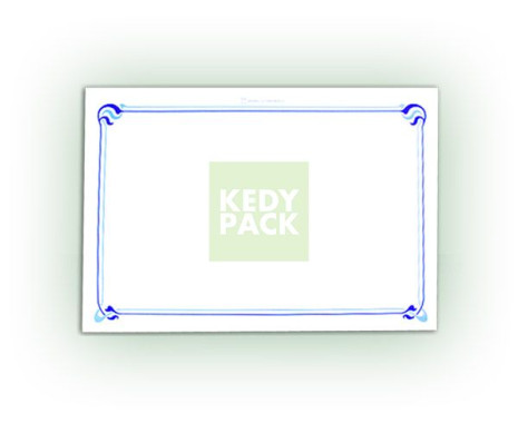 Set de Table Imprimé 30x40 blanc