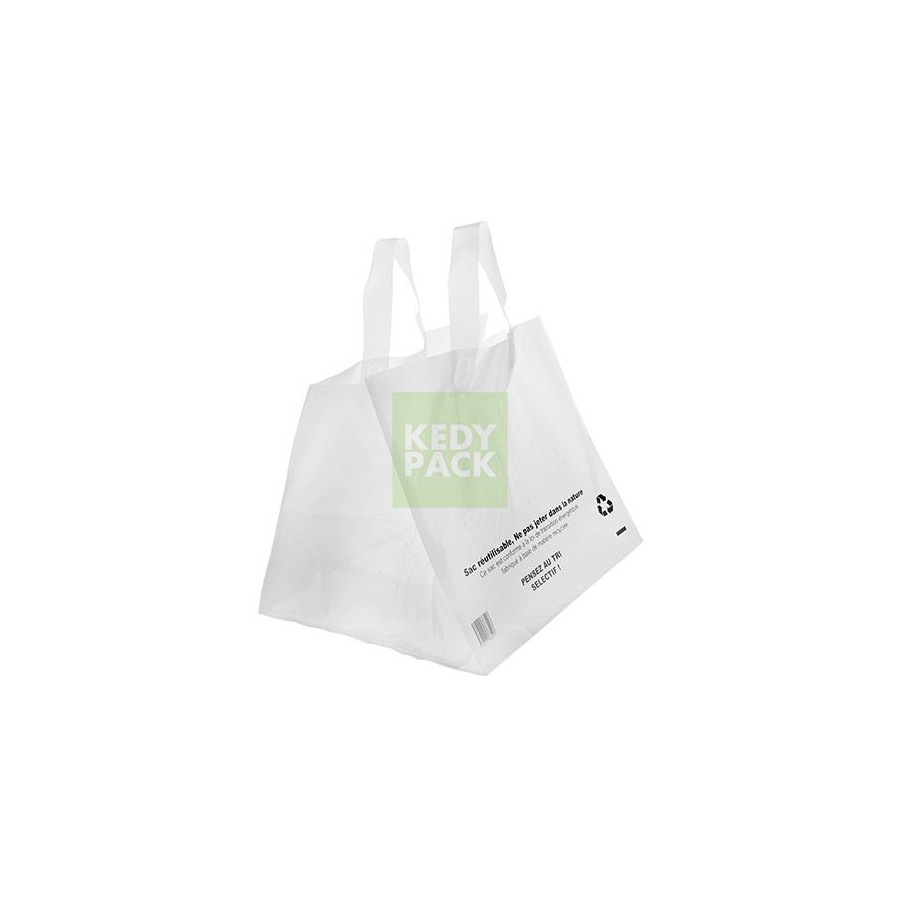 Sac bretelle plastique réutilisable