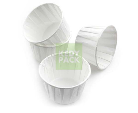 Caissette en papier Blanc