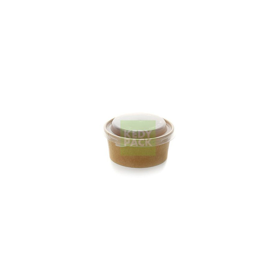 Pot Kraft et couvercle micro-ondable Pot Kraft et couvercle micro-ondable