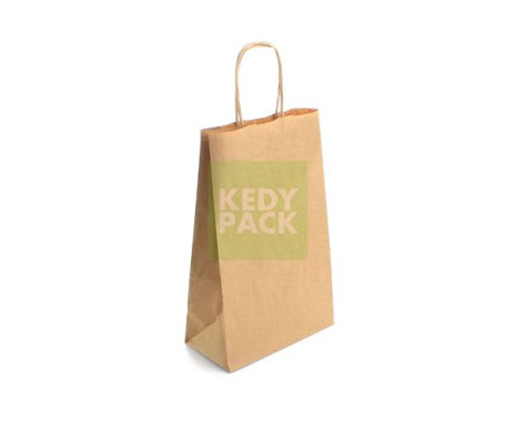 Sac papier poignée torsadés kraft