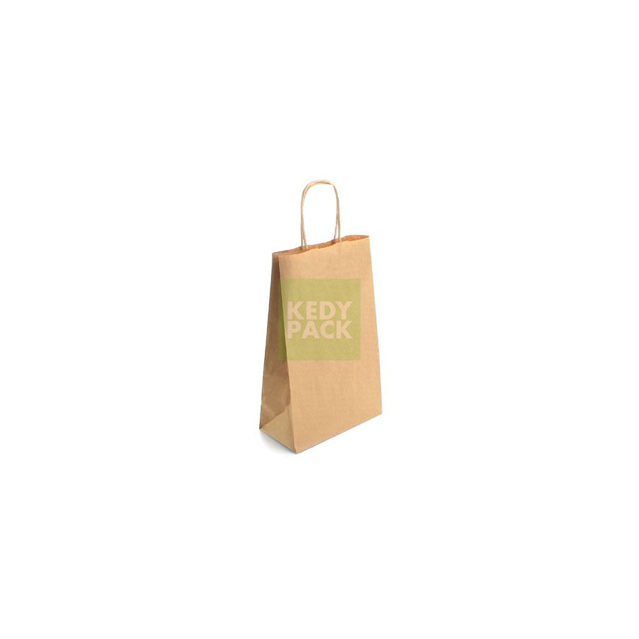 Sac papier poignée torsadés kraft Sac papier poignée torsadés kraft
