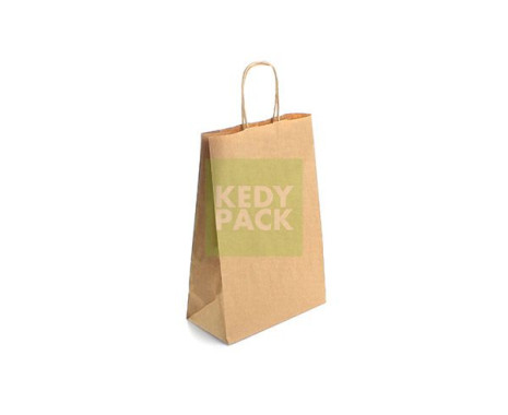 Sac papier poignée torsadés kraft