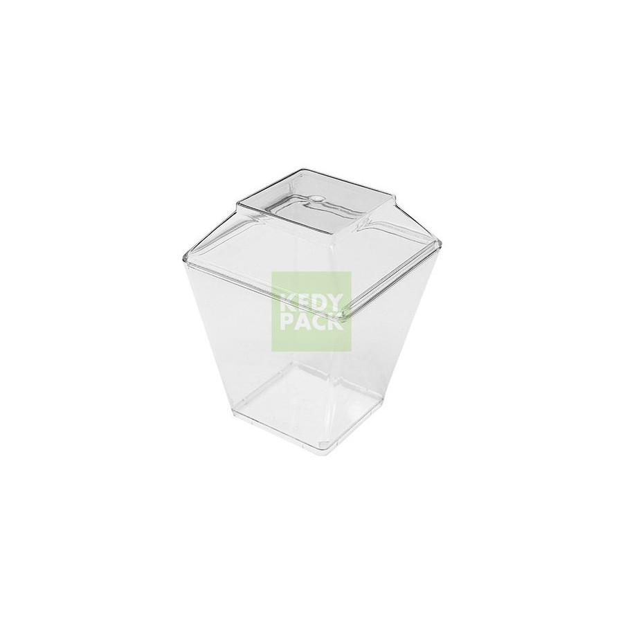 Verrine coupe avec couvercle Verrine coupe avec couvercle