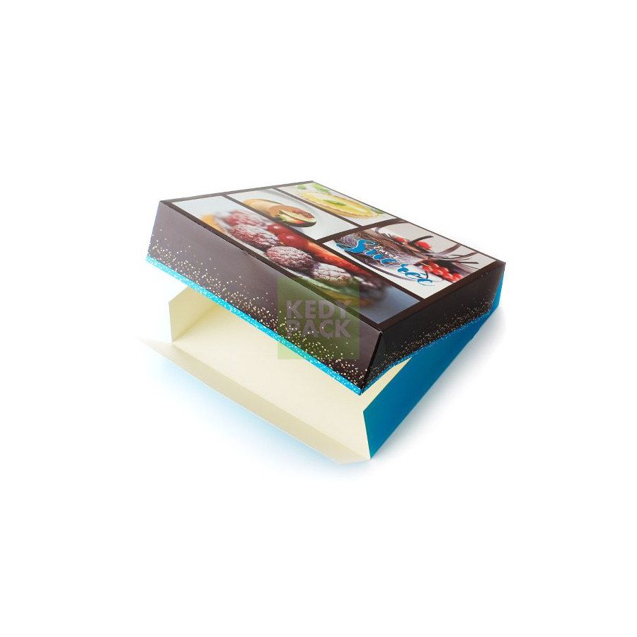 Boîte pâtissière carton imprimé Boîte pâtissière carton imprimé