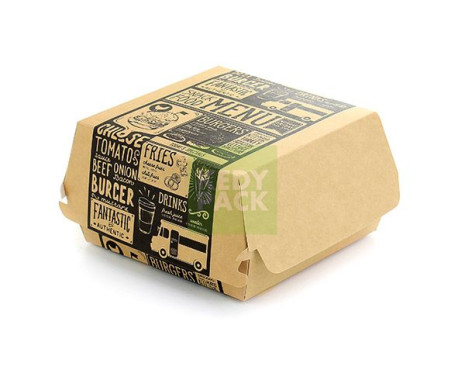 Boîte à Hamburger en carton kraft