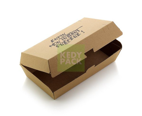 Série Boîte à burger kraft slogan