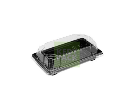 Barquette à sushi et couvercle