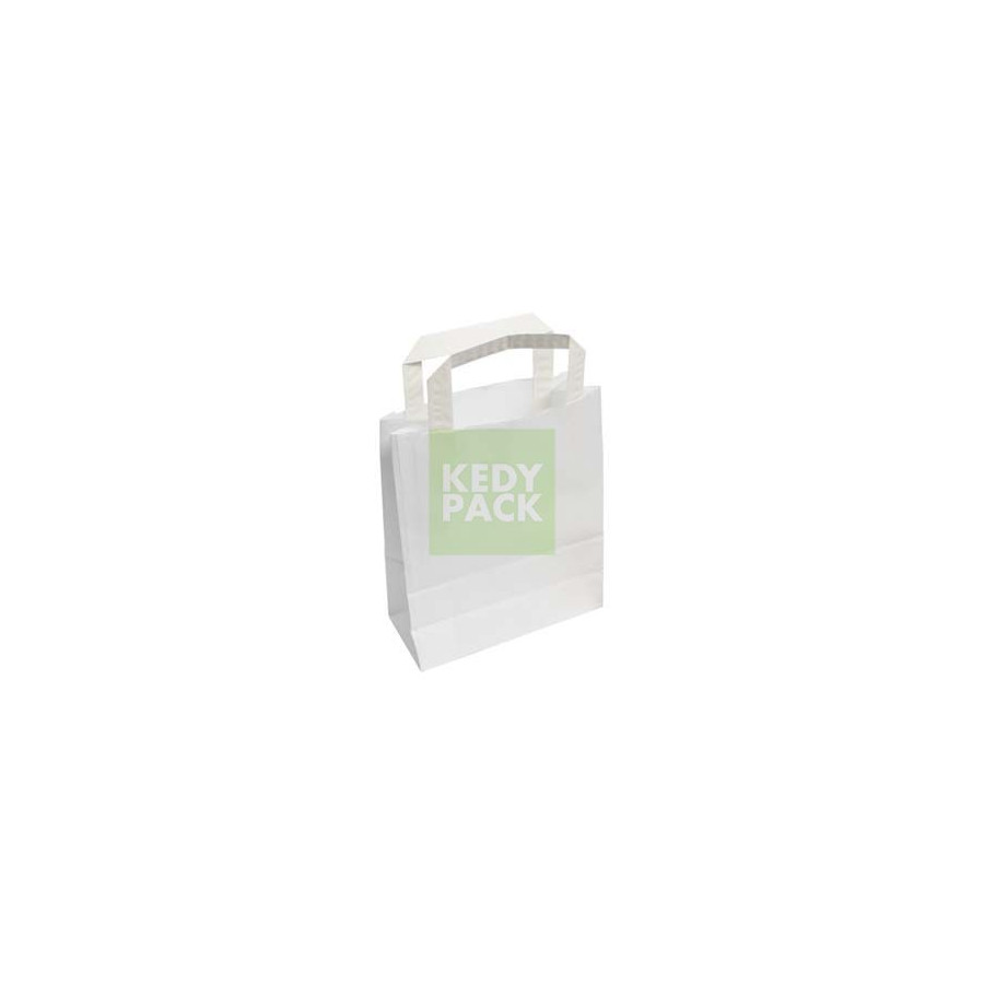 Sac papier blanc avec Poignée Sac papier blanc avec Poignée