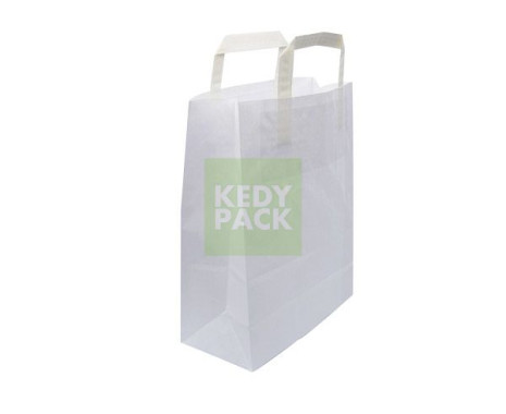 Sac papier blanc avec Poignée