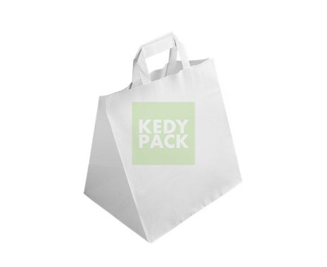 Sac papier blanc avec Poignée