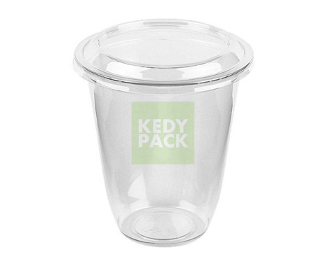 Pot dessert plastique transparent