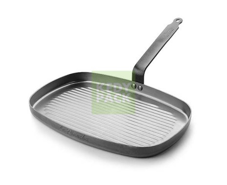 Poele grill rectang.queue f. de buyer