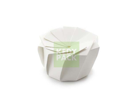 Boîte Origami Fleur Blanche Carton