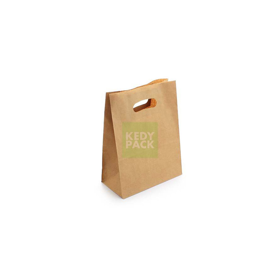 Sac papier Kraft Poignées Découpées Sac papier Kraft Poignées Découpées