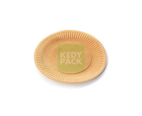 Assiette en carton kraft