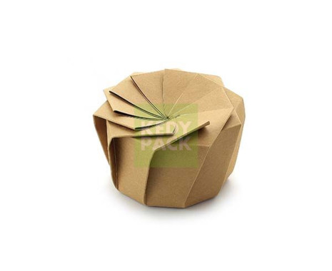 Boite origami fleur lotus KRAFT