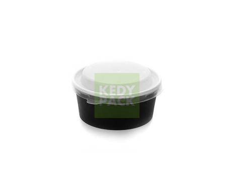 Pot noir et couvercle micro-ondable