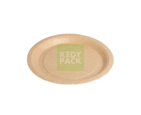 Assiette rond en carton kraft