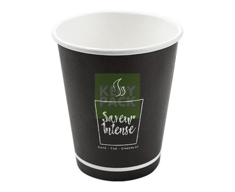 Gobelet carton noir Saveur intense