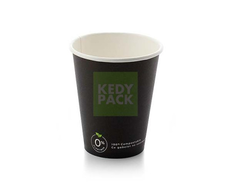 Gobelet Carton Noir Sans Plastic
