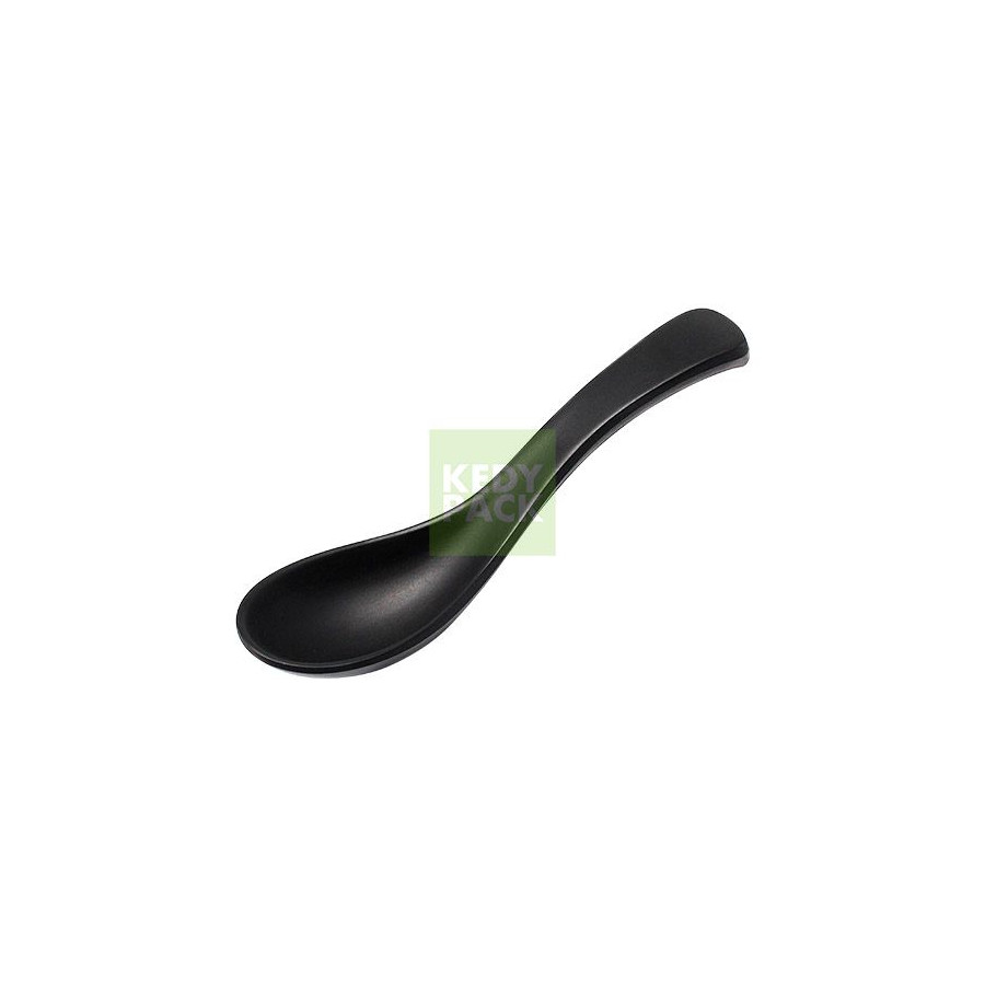 Cuillère soupe réutilisable noir Cuillère soupe réutilisable noir