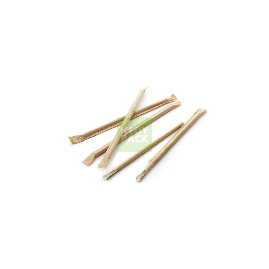 Paille en carton format cuillère Paille en carton format cuillère