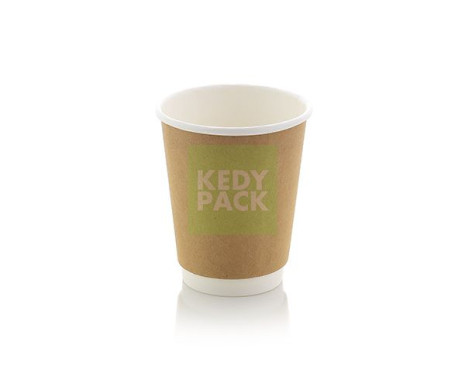 Gobelet Carton kraft extérieur blanc