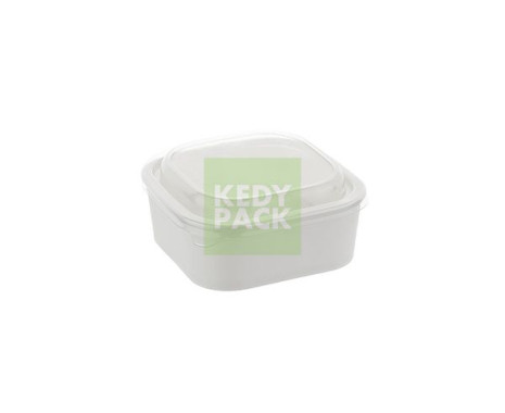 Boîte Carrée Carton couvercle PET