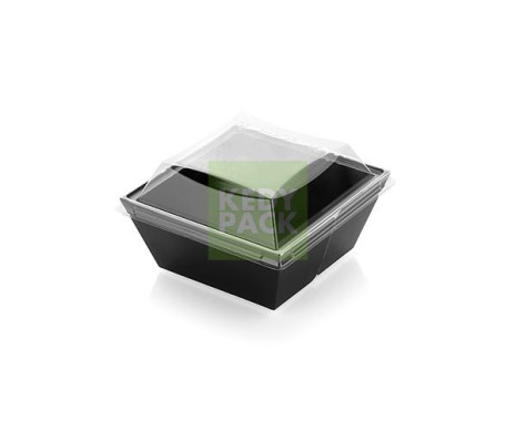 Boîte Diamant  carton noire PET