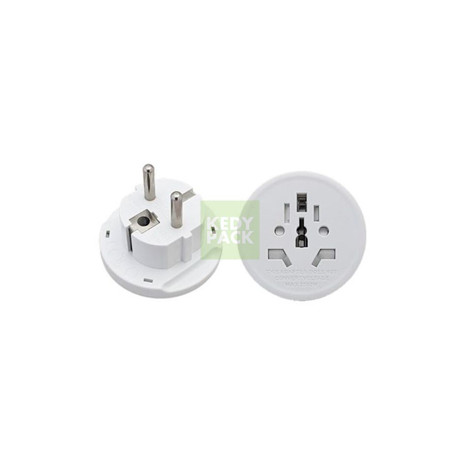 Adaptateur prise monde à europe