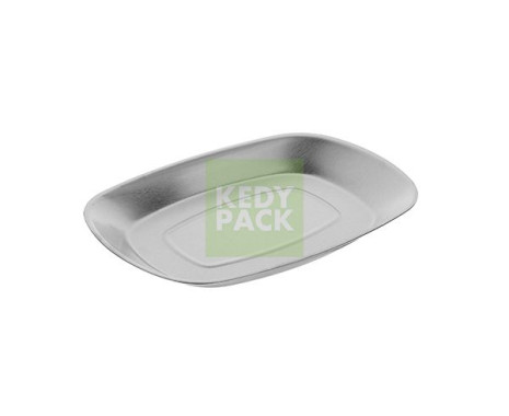 Plateau oval en inox