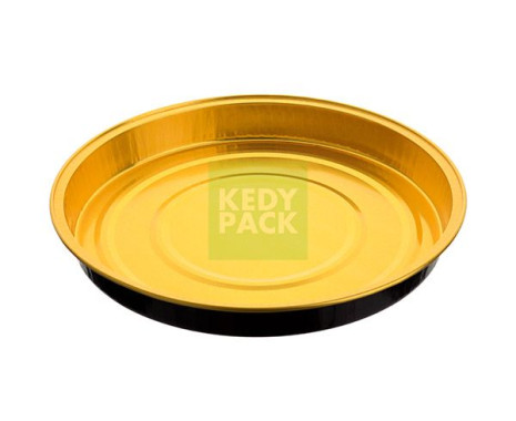 Moule rond en aluminium rond noir